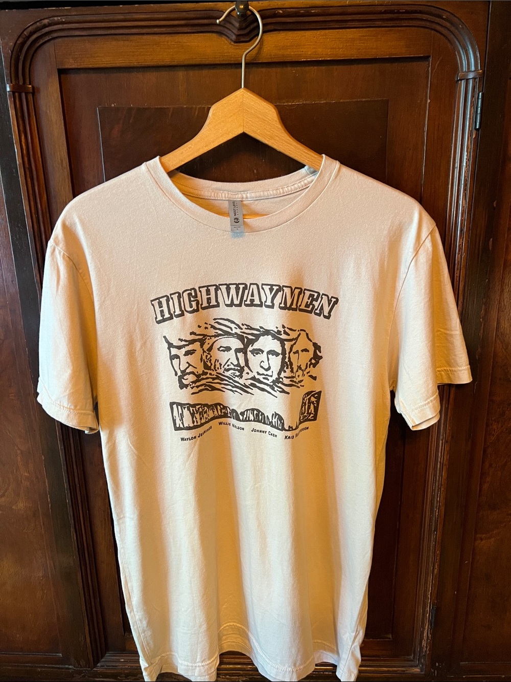 Next Level Apparel Cream Highwaymen Graphic Tee